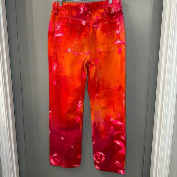 NWT Good American Jeans PRENTIS BURRELL Tie Dye Painted 90’s High Waist Sz 10/30 - Picture 4 of 13
